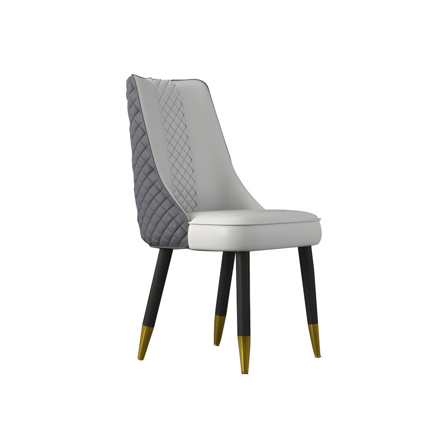 Industrial Style Dining Chairs Faux Leather Kitchen Chairs with Wood Legs - image 20