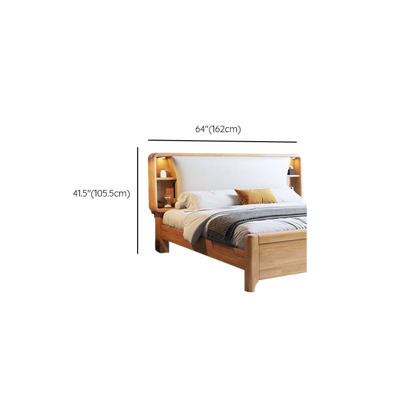 Minimalist Free-standing Standard Twin XL(38"W x 80"L)/King(76"W x 80"L)/Queen(60"W x 80"L) Panel No Distressing With Legs in Wood and Sponge - image 11