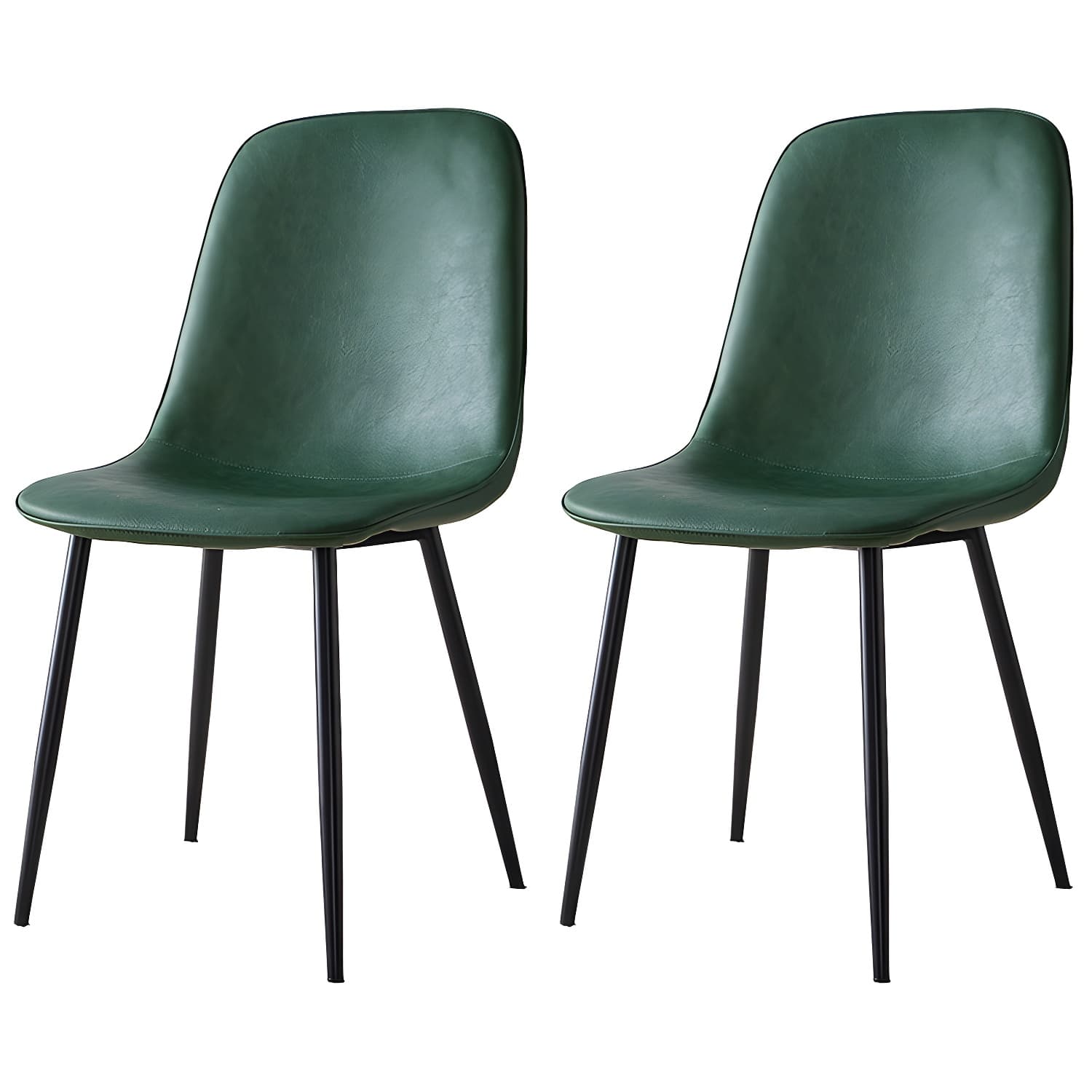 Upholstered Armless Dining Chairs Home Side Chairs with Metal Legs (Set of 2) - image 7
