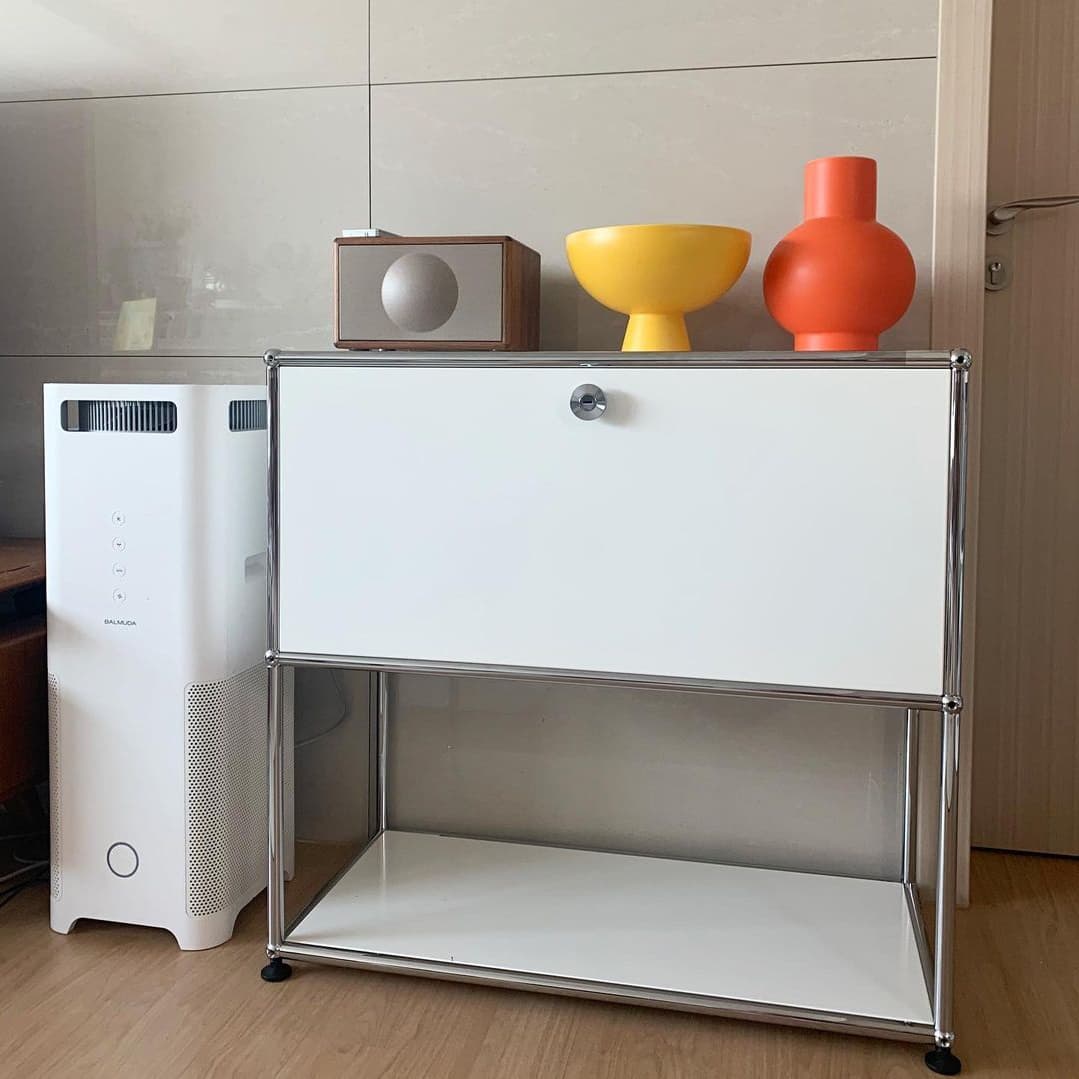 Stainless Steel Sideboard Modern Style Dining Sideboard with Locking Cabinet - image 10