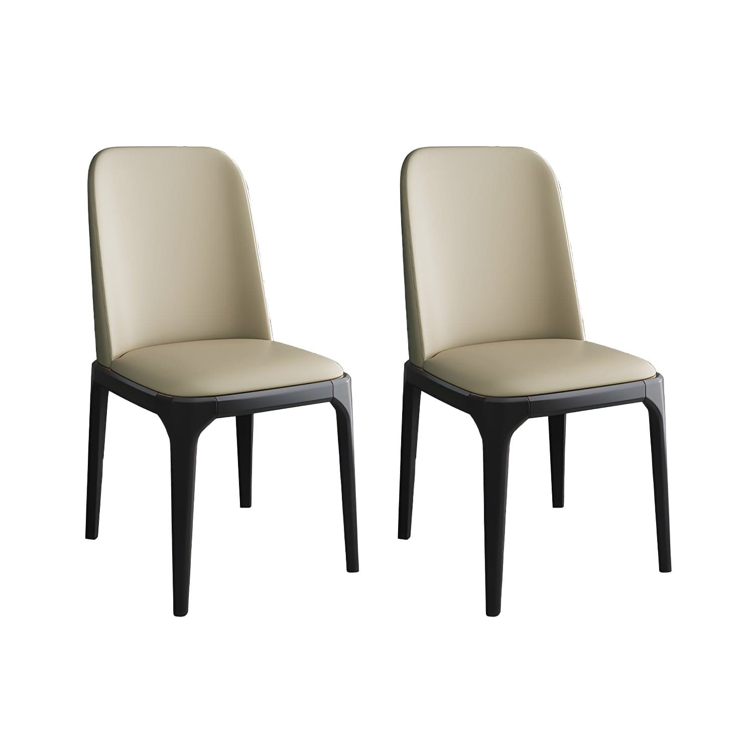 Modern Style Parsons Chairs Faux Leather Dining Chair for Dining Room - image 4