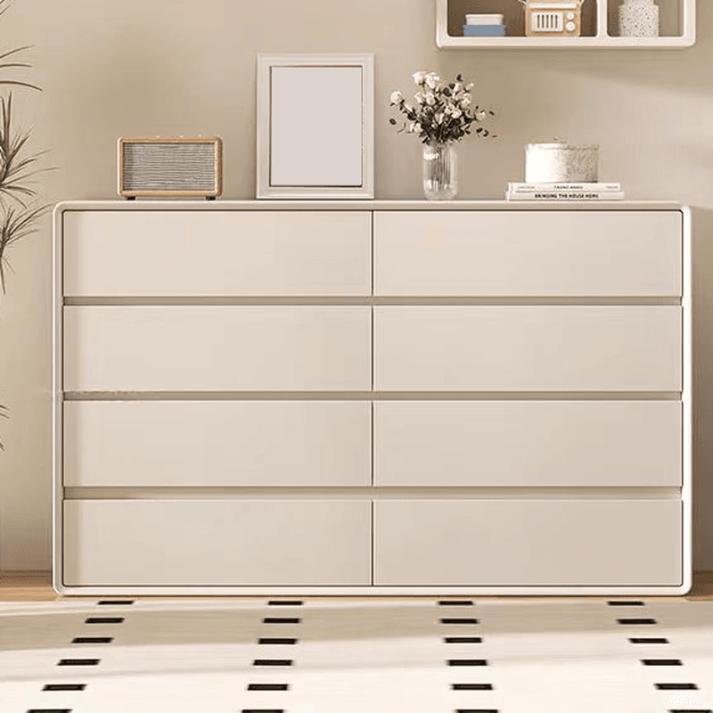 Simplistic White Horizontal/Vertical Reclaimed Wood Double Dresser/Lingerie Chest/Bachelor Chest with 6 Drawers/10 Drawers/8 Drawers