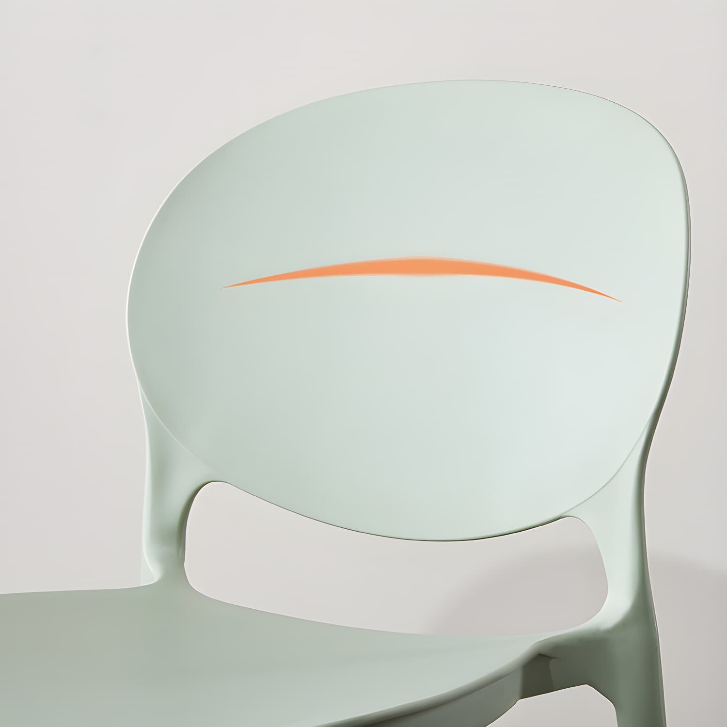 Scandinavian Plastic Dining Side Chair Open Back Matte Finish Dining Chair - image 29