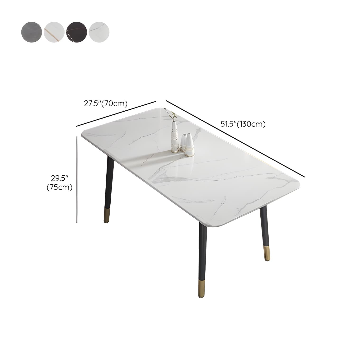 Simplicity Furniture Rectangle Stone Dining Room Table for Dining Room - image 17