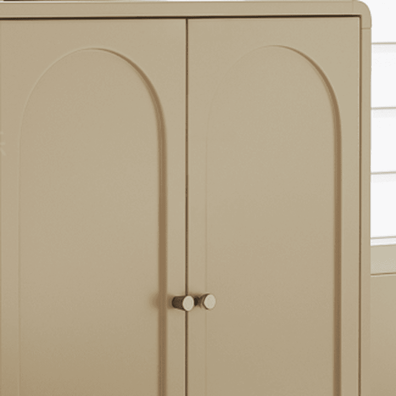 Chalk Casual Composite Wood Combo Dresser with 5/4 Drawers, Hutch, 3 Interior Shelves, Horizontal Orientation - image 3