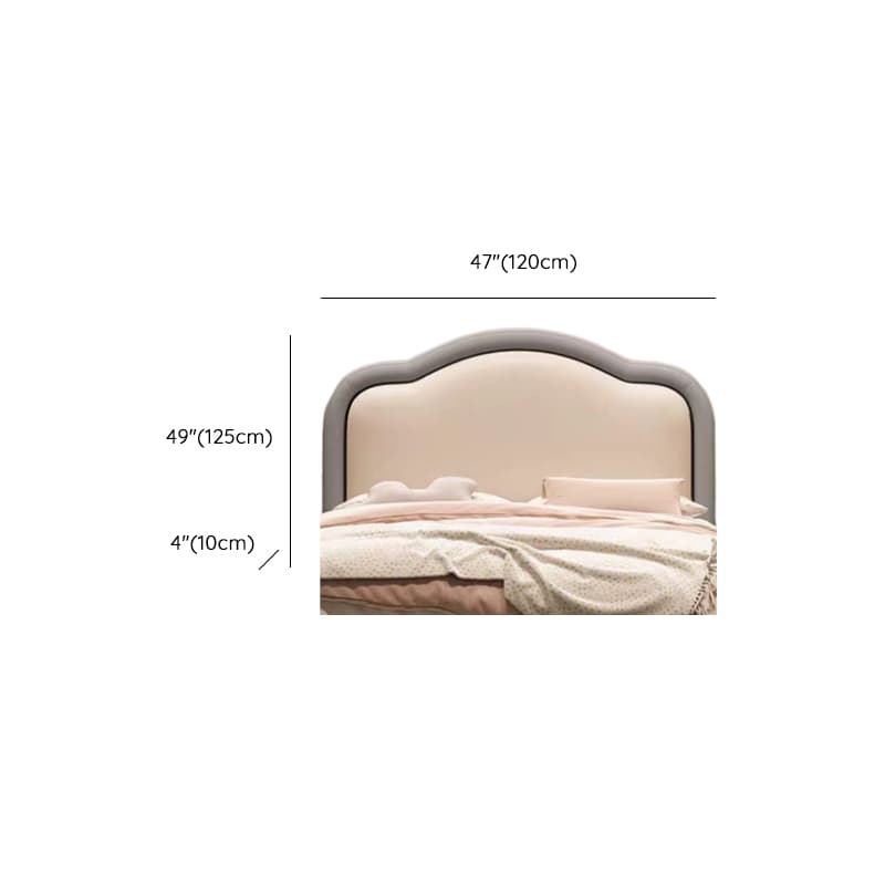 Minimalist Portman/Arched Wood Panel With Legs & Sponge Cushion for Full(54"W x 75"L)/King(76"W x 80"L)/Queen(60"W x 80"L) Bed, Standard（36-55“） - image 11