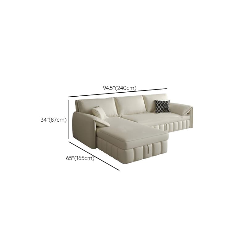 L-Shape/Straight Left Hand Facing/Horizontal Sofa Recliner/Convertible Sofa with Under-seat-storage - image 9