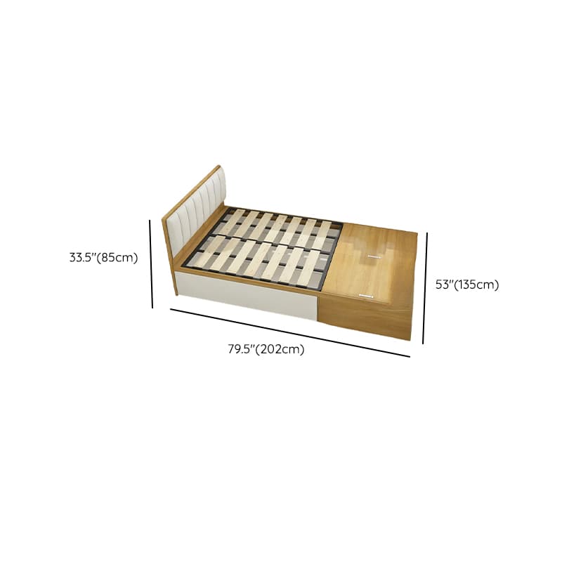 Natural Color Solid Color Storage Included with 2 Drawers for Bedroom - image 8