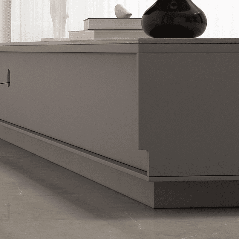Rectangular Natural Wood TV Stand for Drawing Room - image 9
