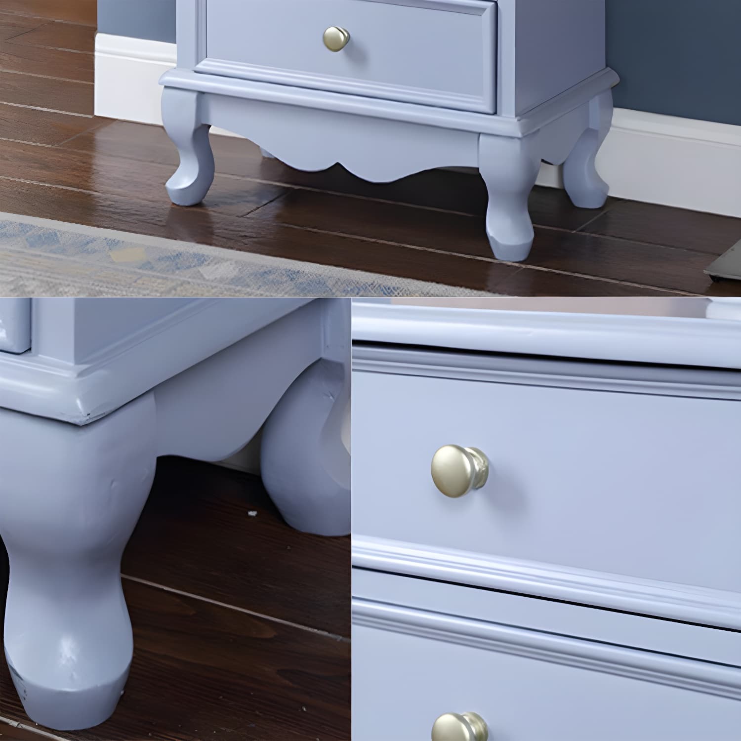 Bedroom Storage Chest Wooden Nautical Vertical Chest with Drawers - image 23