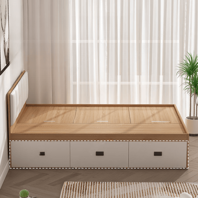 Natural Color Solid Color Storage Included for Bedroom - image 3