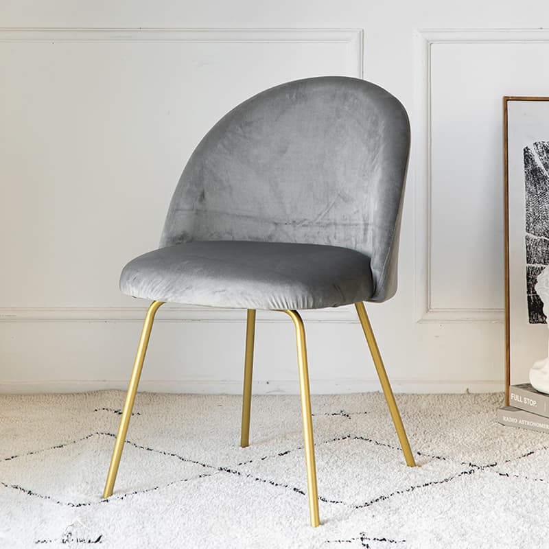Unwavering Textile Upholstered Side Chair with Solid Back and Foot Pads for Dining Room in a Lavish Style - image 14