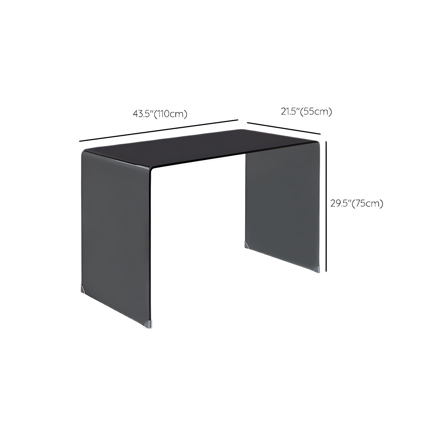 Contemporary Make-up Vanity Standing Glass Bedroom Makeup Vanity Set - image 24