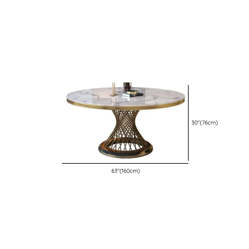 Art Deco Marble Stone Dining Table Set Available for 4, 6, or 8 People - image 12