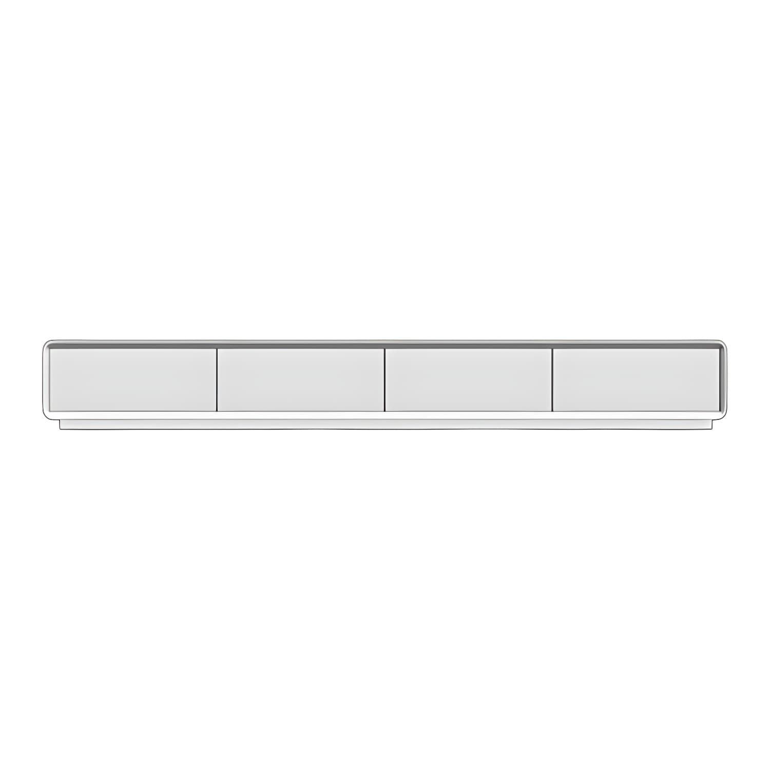 16 - Inch D White TV Console with Glide Drawer Included , Contemporary TV Stand - image 5