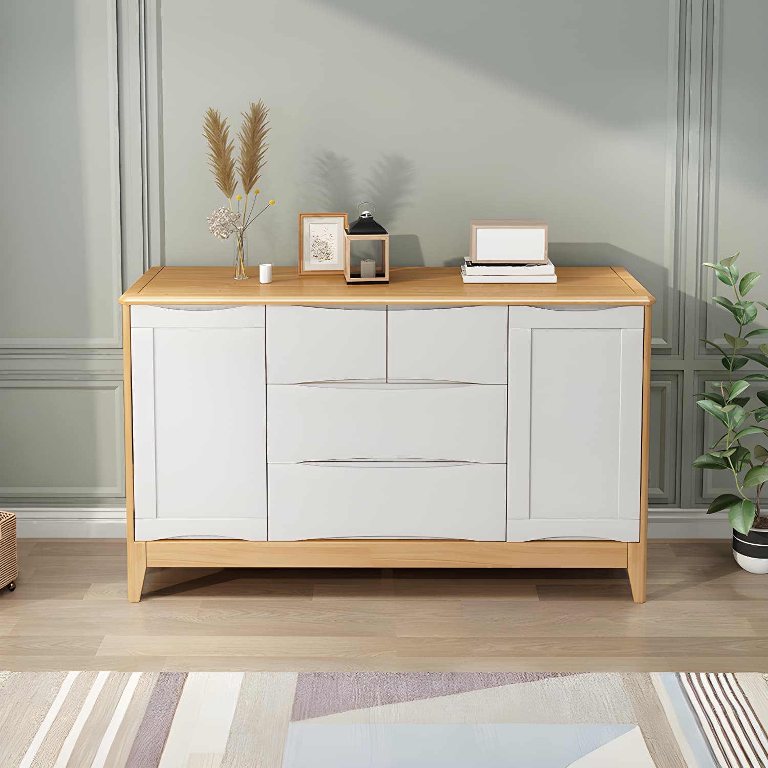 29.5"Tall 4 - Drawer Accent Cabinet, Wooden Rectangle Cabinet - image 13