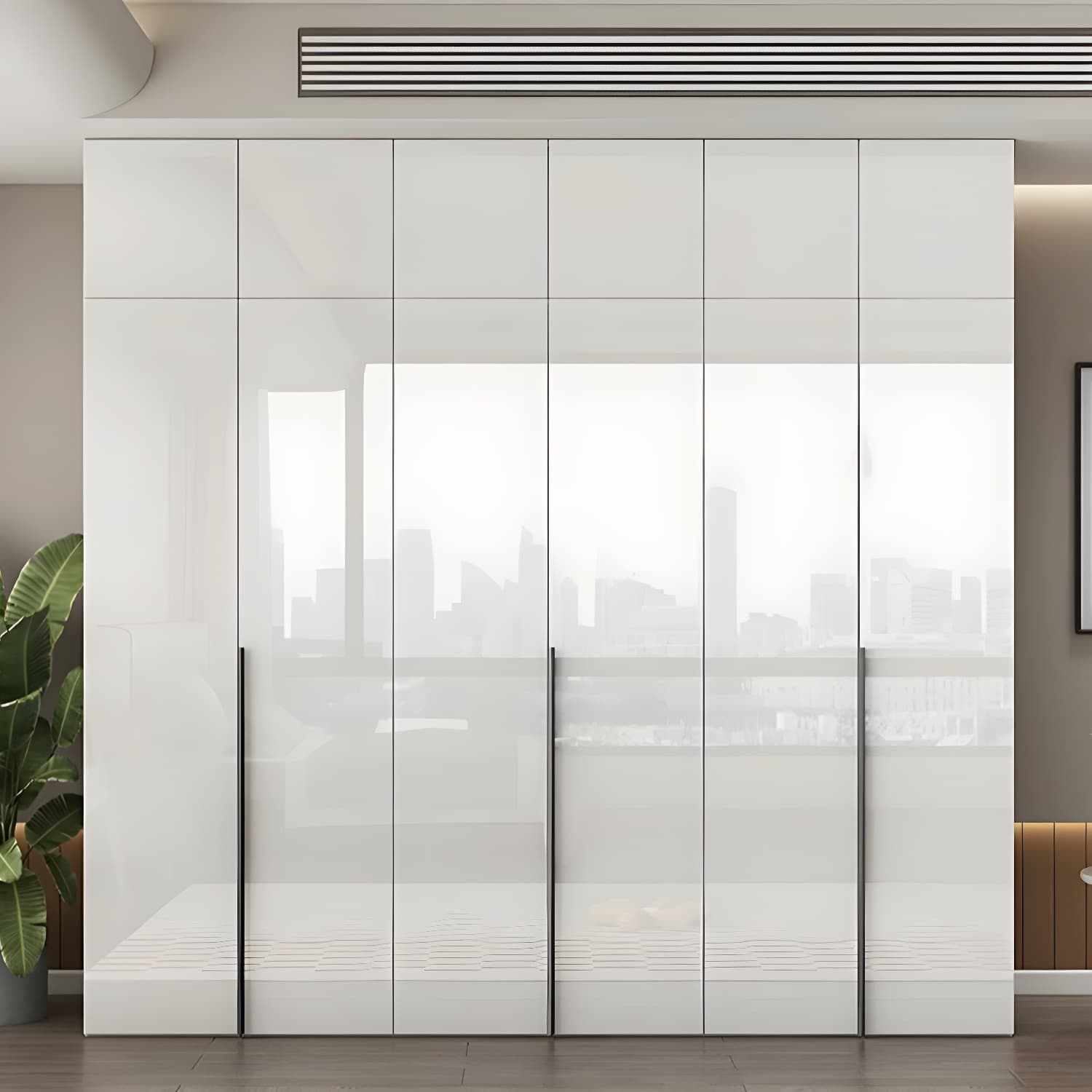 Modern Simple Style Double Door Storage Wardrobe for Bedroom - image 3