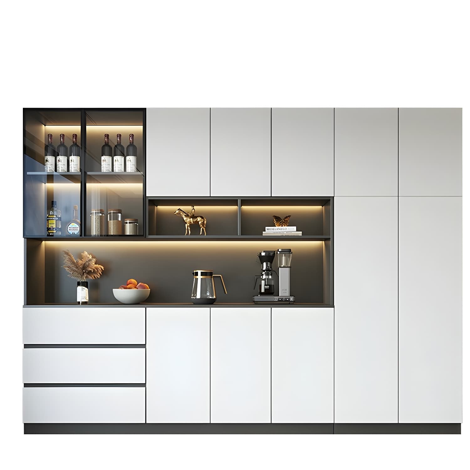 Modern Living Room Manufactured Wood Sideboard with Lighting - image 7