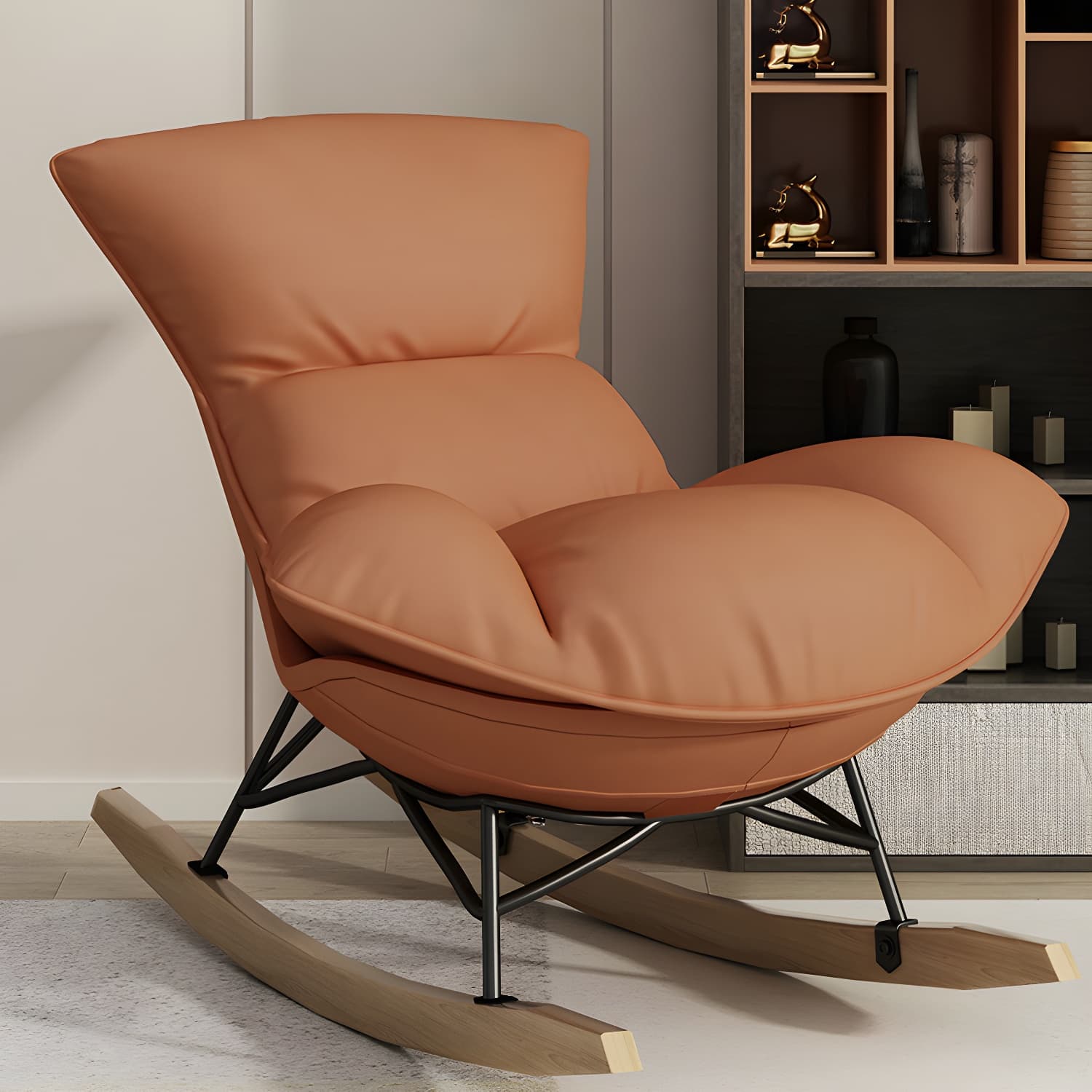Nursery Sofa Rocking Chair Indoor Rocking Chair for Living Room and Bedroom - image 10