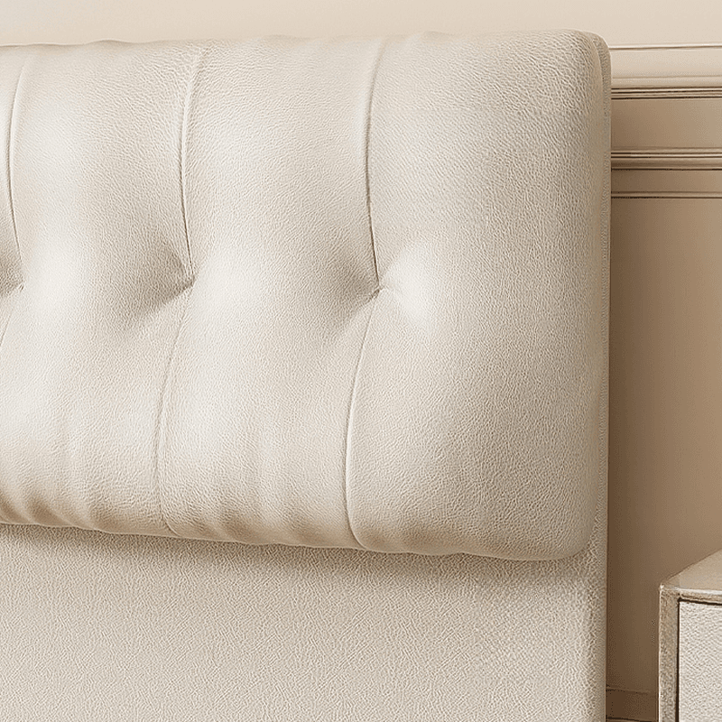 Simplistic Panel Headboard with No Distressing, Piled Tufted Rectangular Design for Queen/Full/Twin XL Bed, Cotton Upholstery, Standard Height - image 12