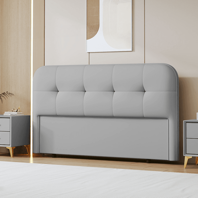 Modern Simple Style Panel Headboard with No Distressing, Piled Tufted Rectangle Design for King/Queen/Twin XL Bed, Featuring Sponge Upholstery and Standard Height - image 3
