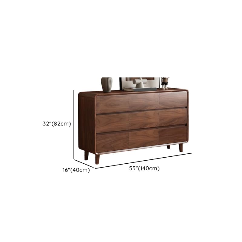 Trendy Sepia Bleached Wood Horizontal/Vertical Console Dresser/Semainier with 9 Drawers/5 Drawers/6 Drawers - image 13
