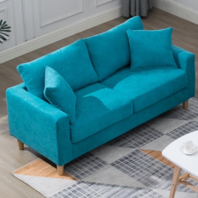 Contemporary Beige/Khaki/Gray Solid Color Standard Sofa with Storage, Wide Pillow Back and Square Arm - image 28