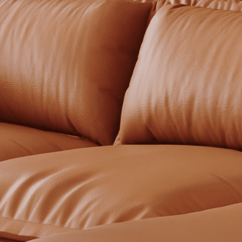 L-Shape Sofa Chaise with Dark/Cream/Cocoa Upholstery and Cotton Seat Fill - image 9