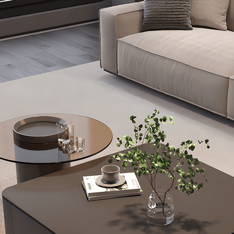 Nested Square Side Table with 2 Drawers - image 15