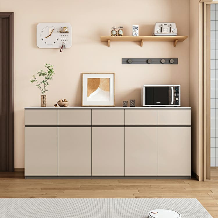 50'' Modern Wood Sideboard/Credenza with Drawers, Cabinets, and Non-adjustable Shelves - image 3