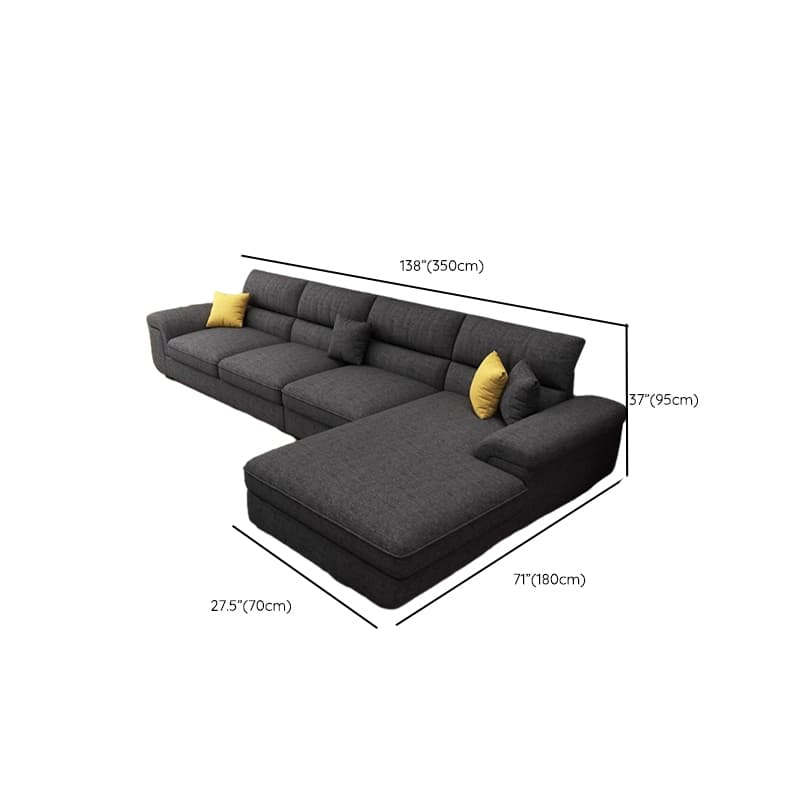 L-Shape Olive Green/Oatmeal/Midnight Black Right Upholstered Sofa Recliner in a Contemporary Style - image 16