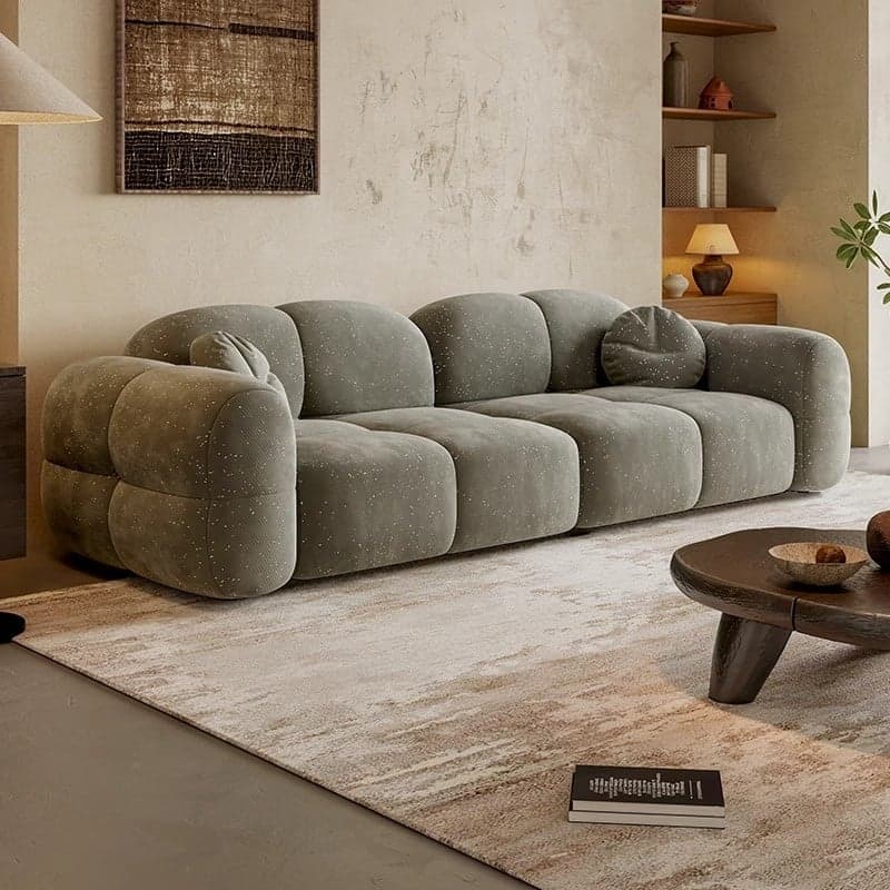Versatile Black/Light Gray/Sage Standard Sofa/Loveseat with Arm and Concealed Support