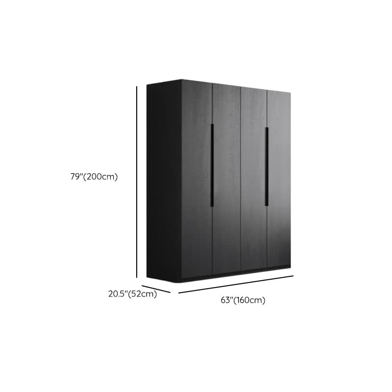 Ink Trendy Timber Wardrobe Armoire with Soft Close Drawer and Door, Interior Shelves, Clothing Rod - image 14