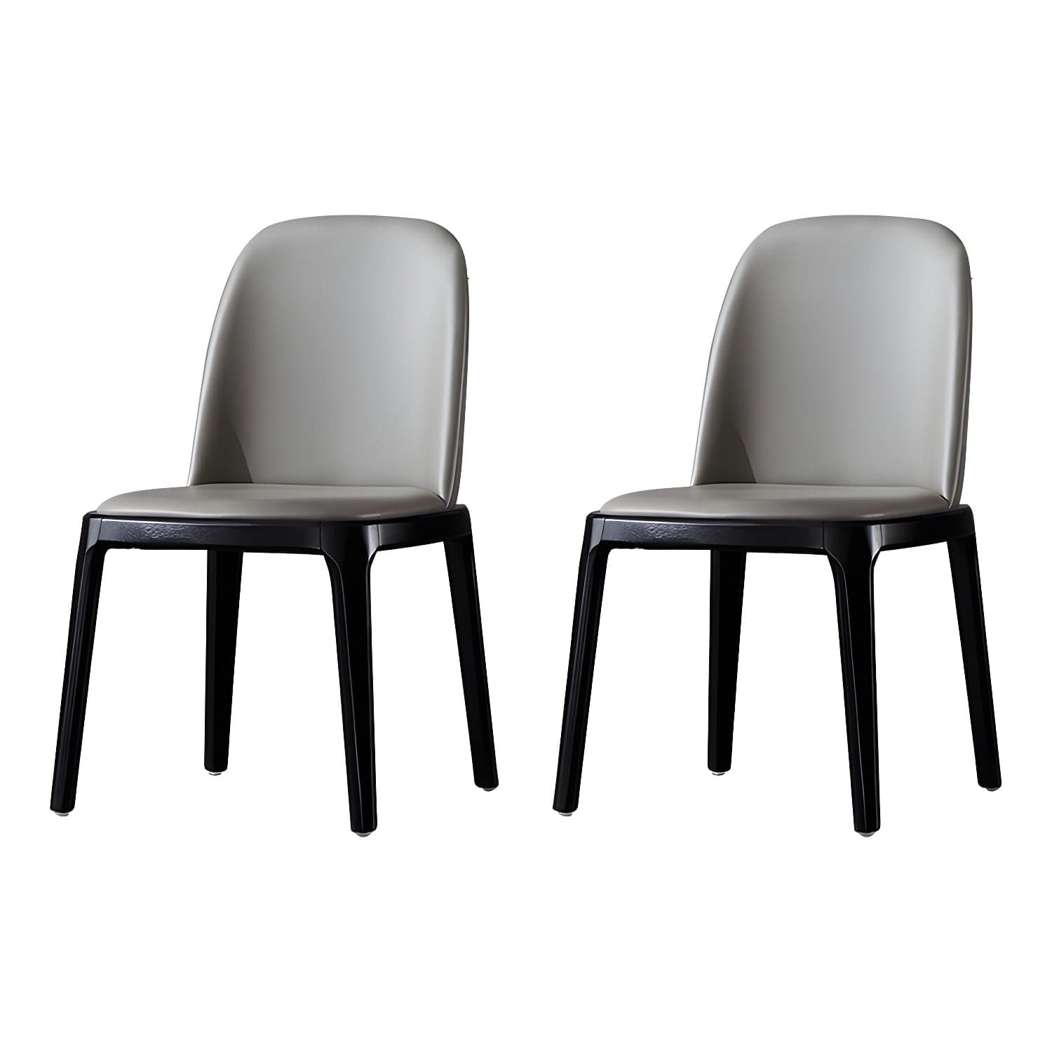 Industrial Home Leather Side Chair Matte Finish Parsons Dining Chair (Set of 2) - image 9