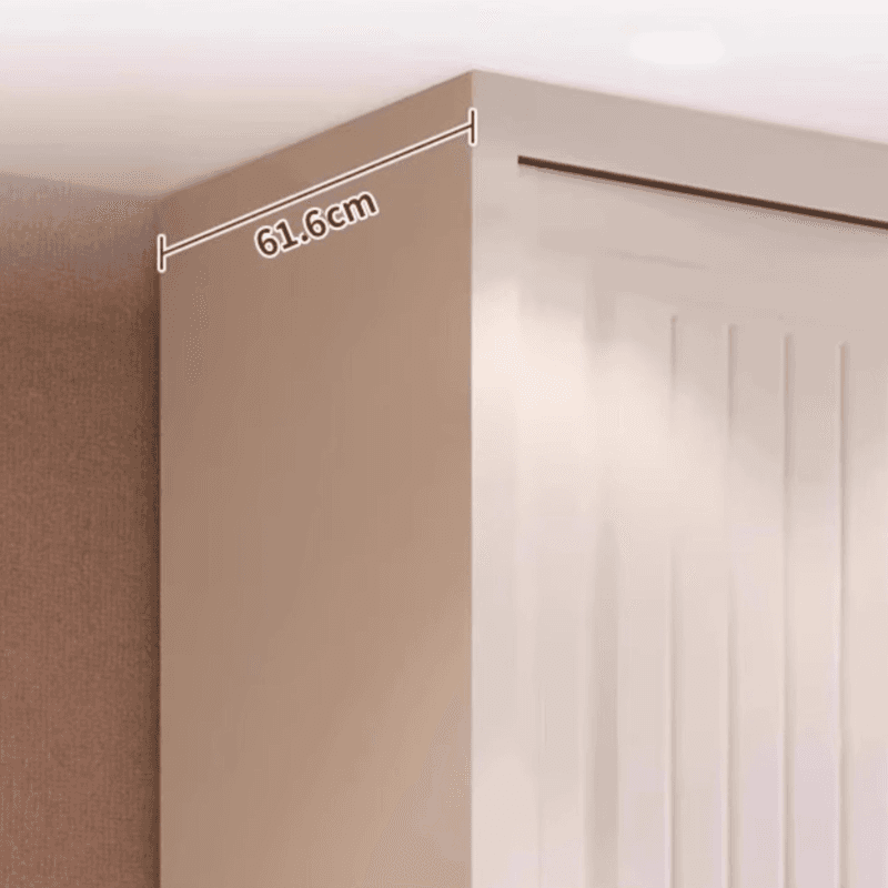 White Modish Manufactured Wood Independent Armoire Cabinet with Soft Close Drawer, Soft Close Door, and Interior Shelves - image 5