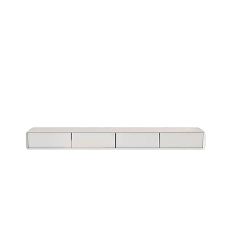 Floating Mount Rectangle TV Stand with Door Living Room Black/White/Natural/Walnut - image 8