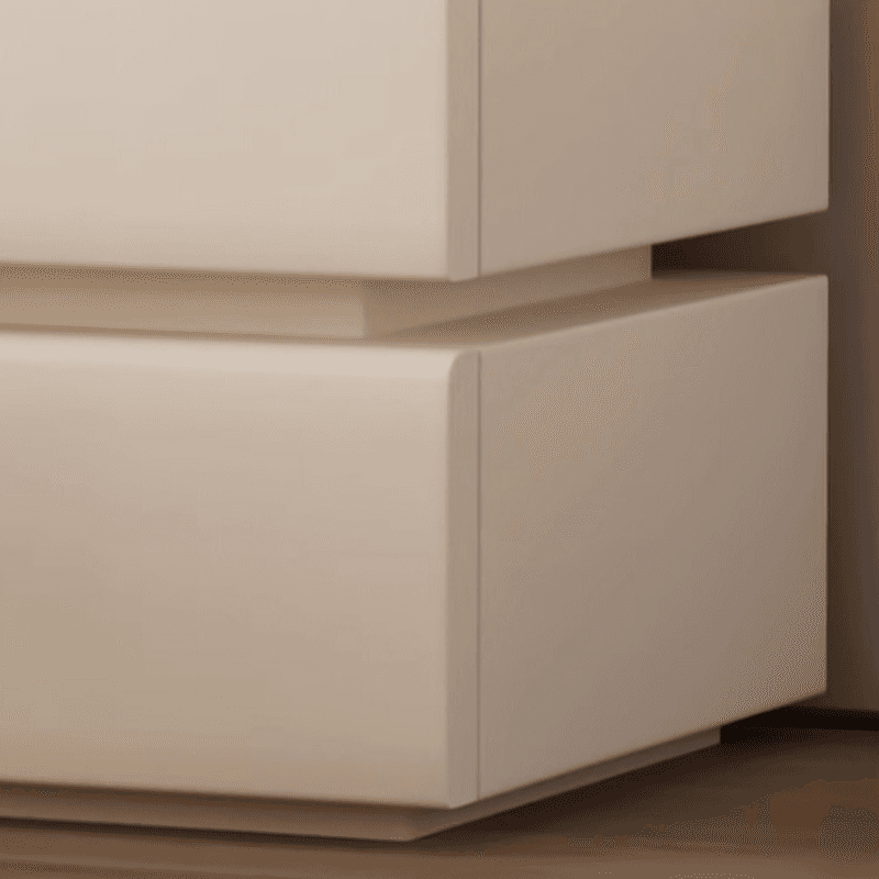 Art Deco Style Bedside Cabinet Nightstand with 2 Drawers and Pine Countertop - image 12