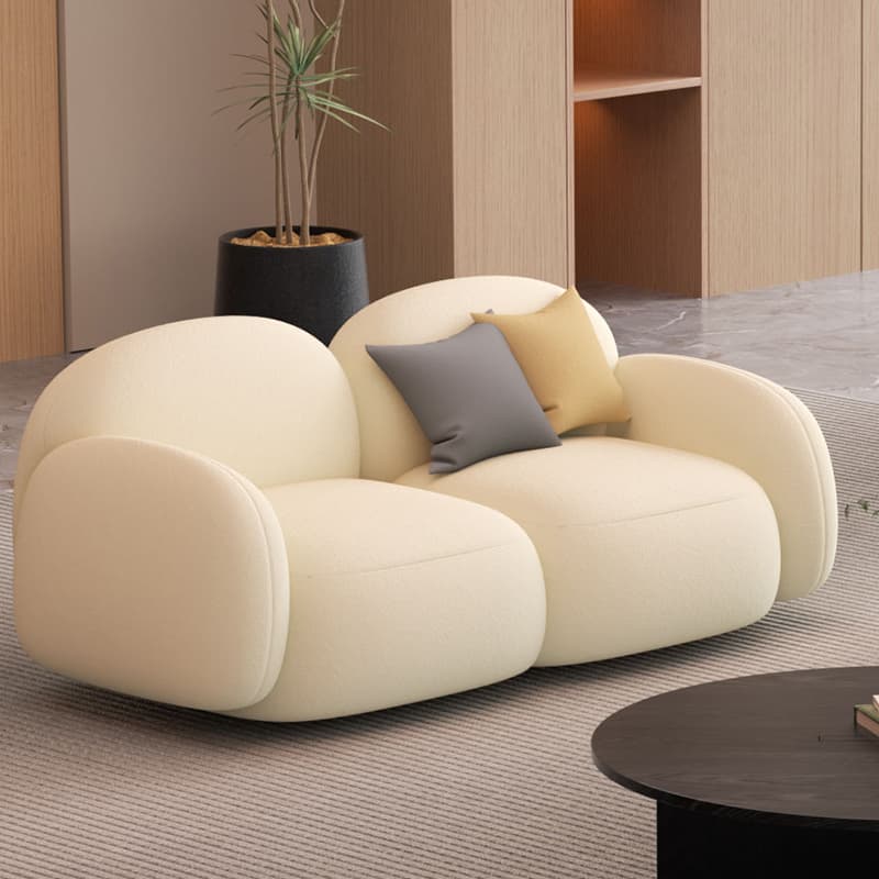 Grey/Green/Coffee Upholstered Cushioned Loveseat with Armrest Living Room - image 12