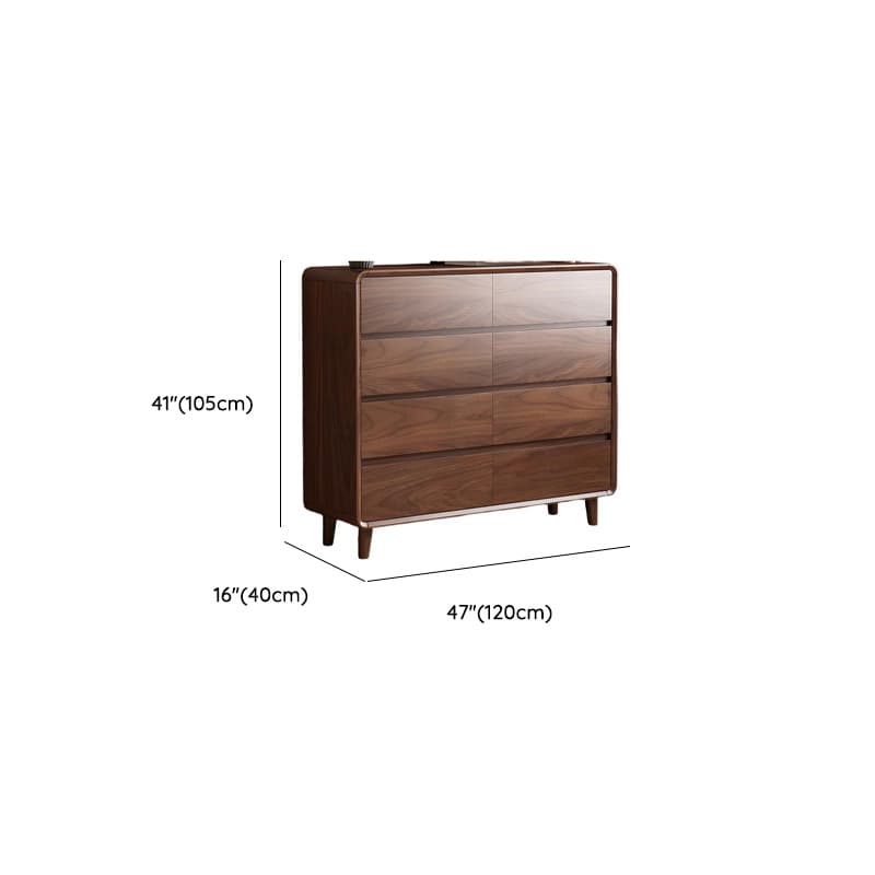 Cocoa Simplistic Natural Wood Double Dresser/Lingerie Chest with 6/9/5 Drawers in Horizontal/Vertical Orientation - image 10