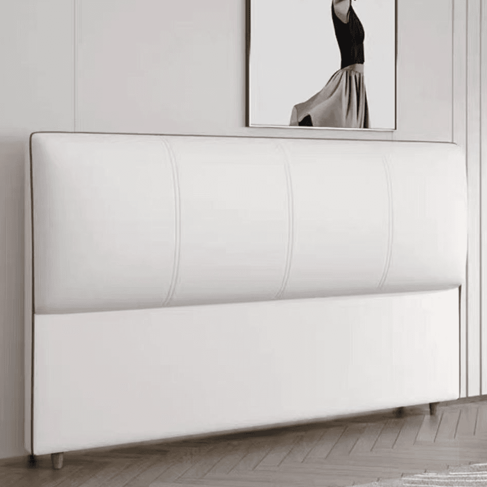 Casual Style Panel Headboard in Natural Wood with No Distressing, Rectangle Shape for King/Queen/Full Bed, Featuring Sponge Upholstery and Standard Height - image 4