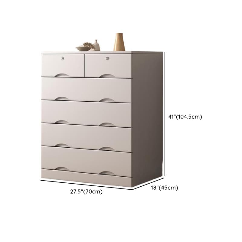 Light Gray Simple Cube Console Dresser for Parlor - image 19