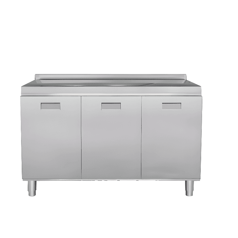 Minimalist Standard/Narrow Metal Buffet Table Kitchen Cupboards with 3 Shelves & 4 Doors/3 Doors/2 Doors - image 5