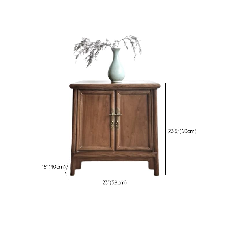 Classic Elm Wood Unattached Utility Cabinet for Drawing Room - image 8