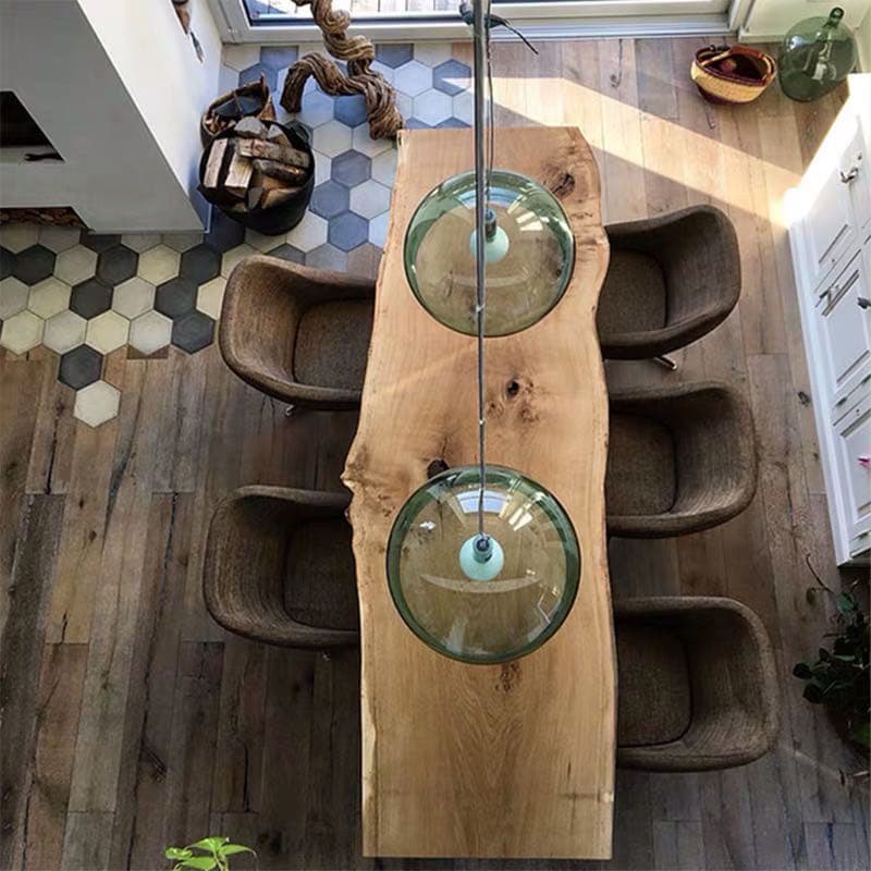Scandinavian Rectangular Dining Table with Lumber Top in Auburn, Standard Height, Fixed Mechanism, Seats 8/6/4 - image 4