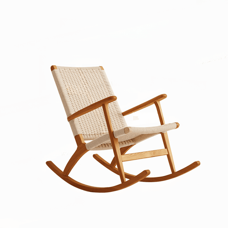 Wood Front Porch Rocking Chairs with Rear Back, Stationary - image 11