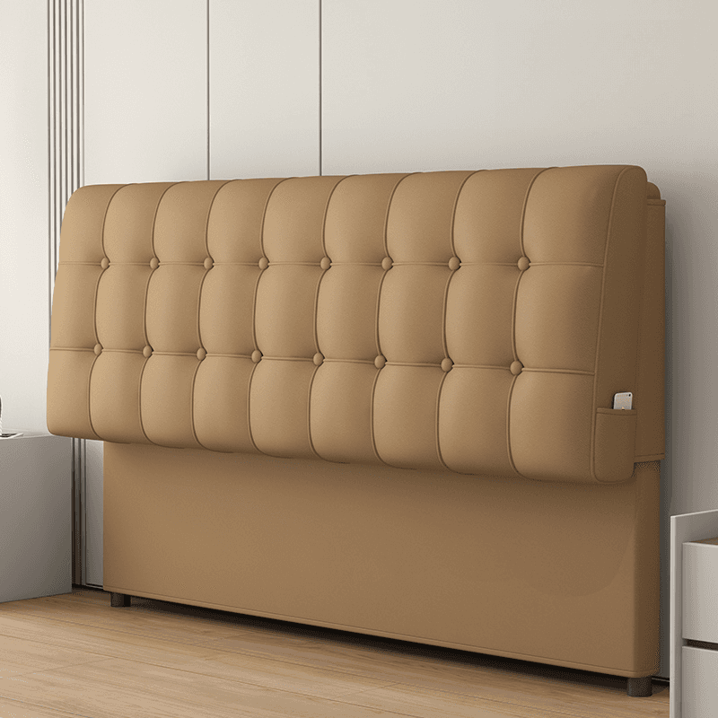 King(76"W x 80"L)/Queen(60"W x 80"L)/Full(54"W x 75"L) Button-tufted Rectangular Panel Headboard with Sponge, Wood Frame and With Legs, Standard（36-55“） H