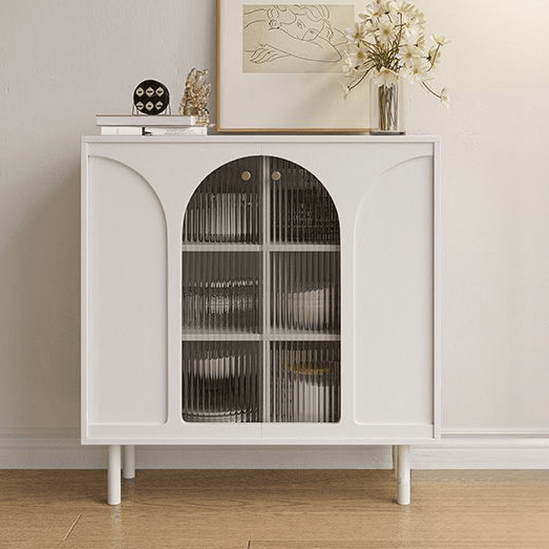 Glamorous Ground Buffet Table/Server Unattached with Culinary Equipment Storage and Tabletop