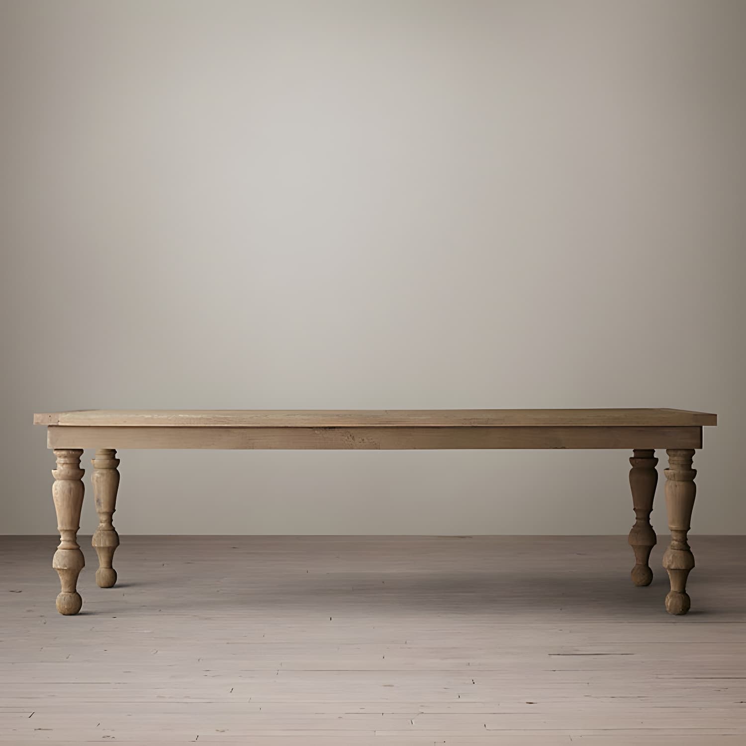 Modern Pine Wood Table Rectangle Dining Table with 4 Legs for Restaurant - image 4