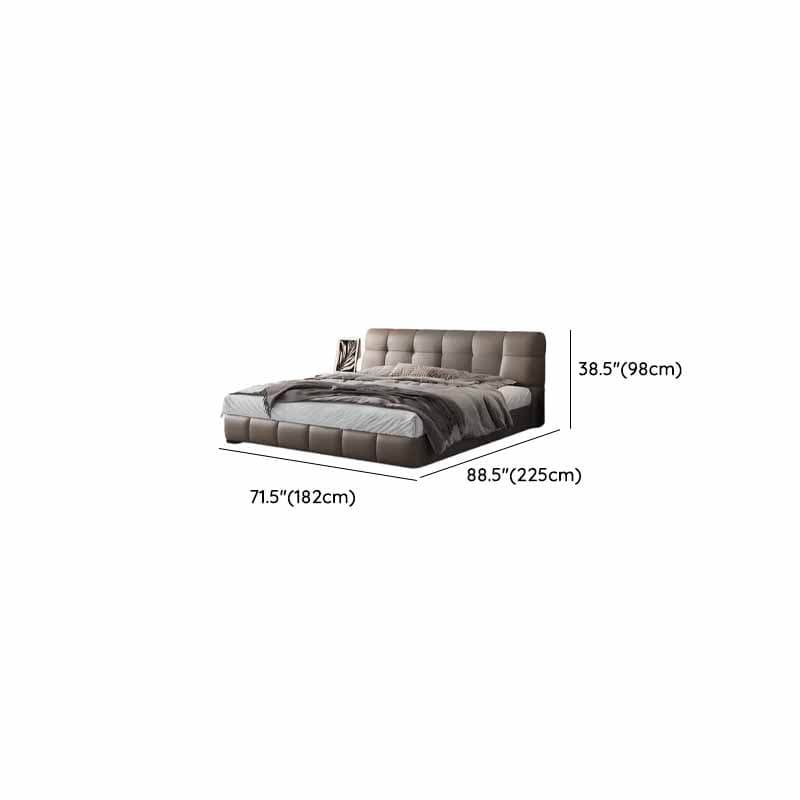 Grey Solid Color Storage Included/Panel Bed for Bedroom - image 12