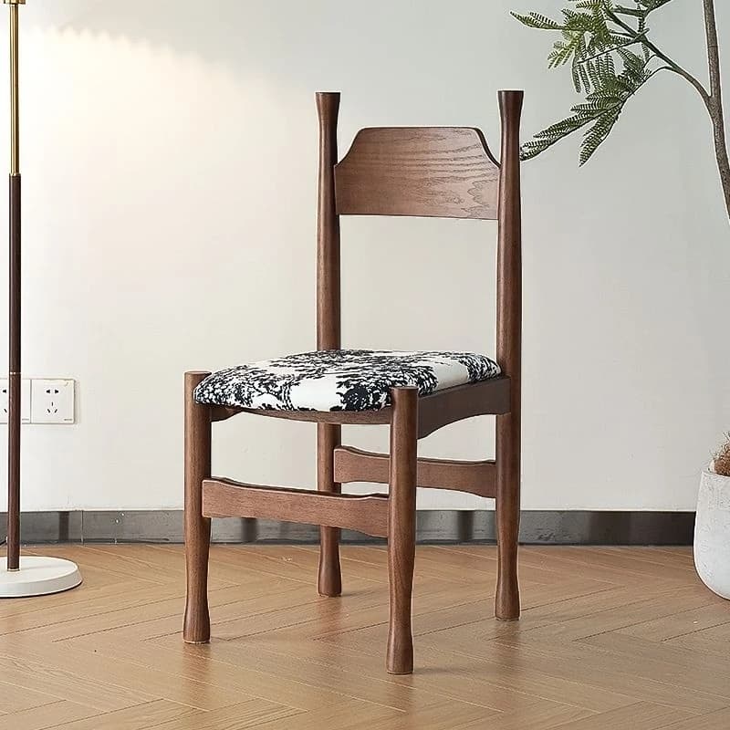 Drawing Room Framed Side Chair with Slat Back